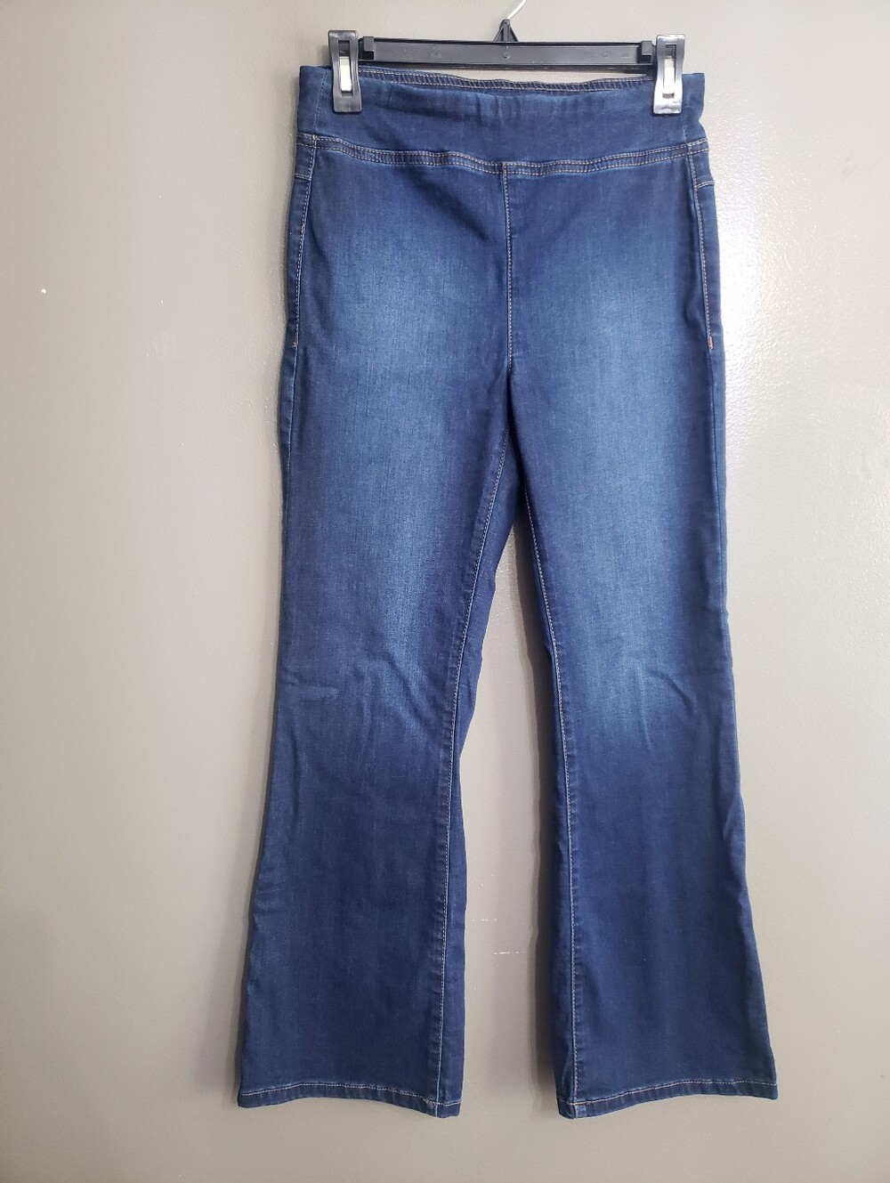 We The Free Womens Pull On Flare Pants Size XS Dark Wash Stretch